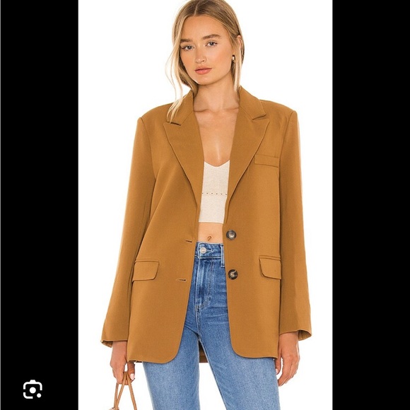 ASTR the Label Caramel Tan Boyfriend Blazer NWT Size XS - Picture 8 of 9